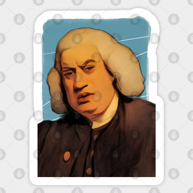 English writer Samuel Johnson illustration Sticker by Litstoy 